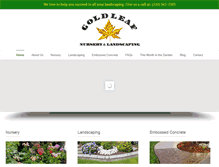 Tablet Screenshot of goldleafnursery.com